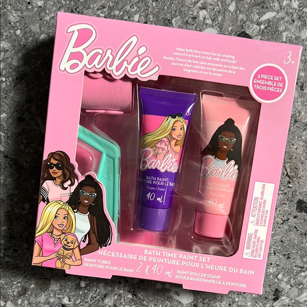 BARBIE Bath time paint set!! Tons of fun for the tub! Gift idea 💕 NEW IN BOX